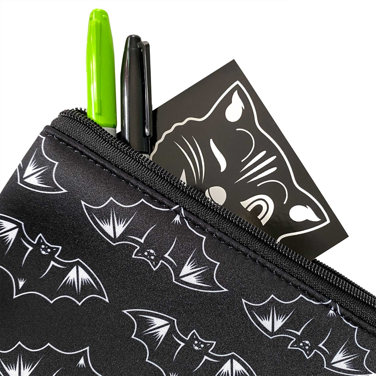 SOURPUSS NOKTURNAL BATS ZIP POUCH