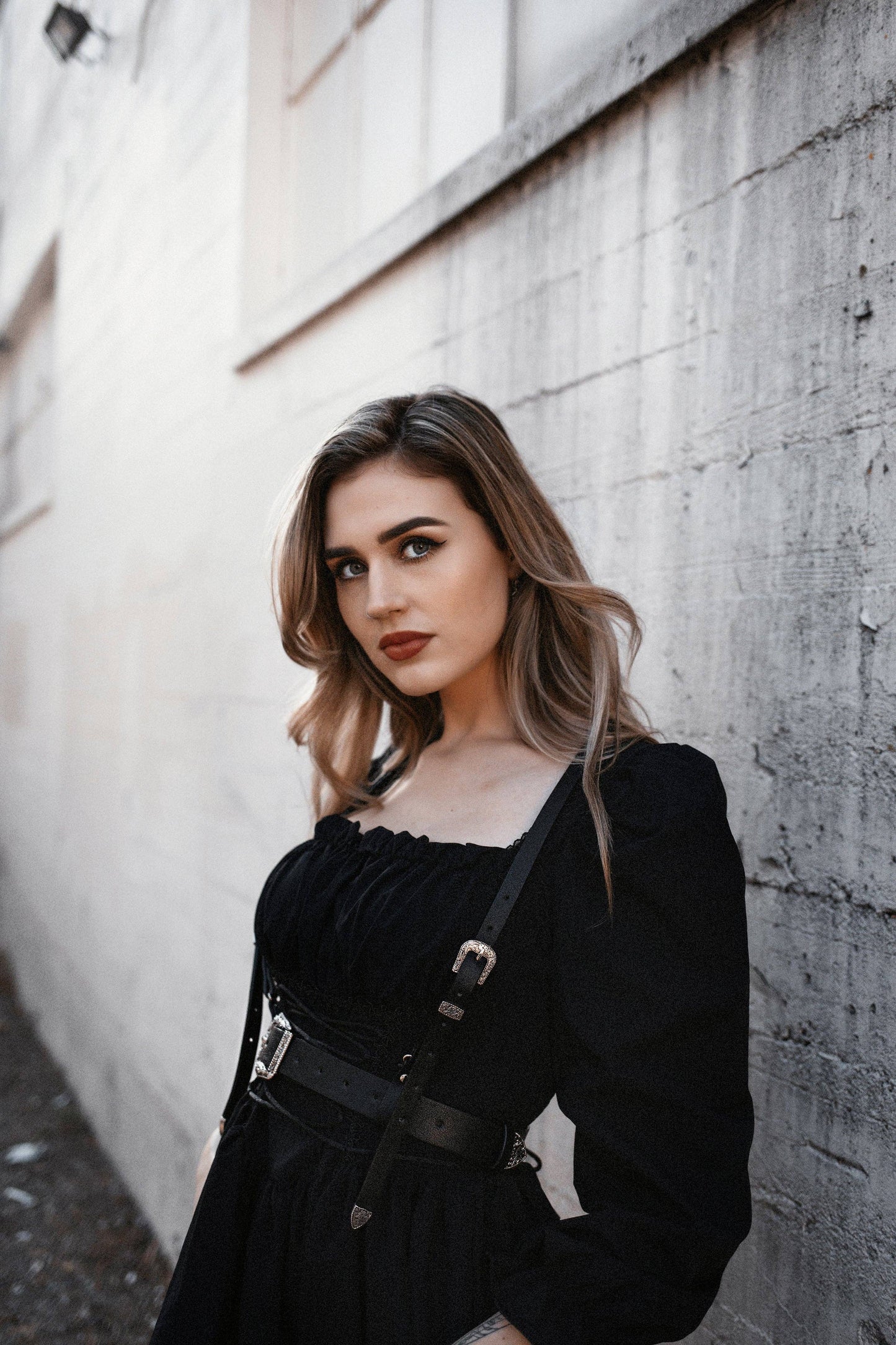 The ‘Midnight Rider’ Western Goth Harness