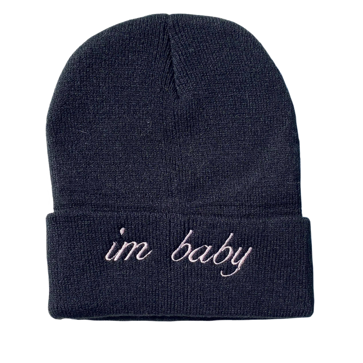 Im baby Embroidered Beanie Hat, One Size Fits All
