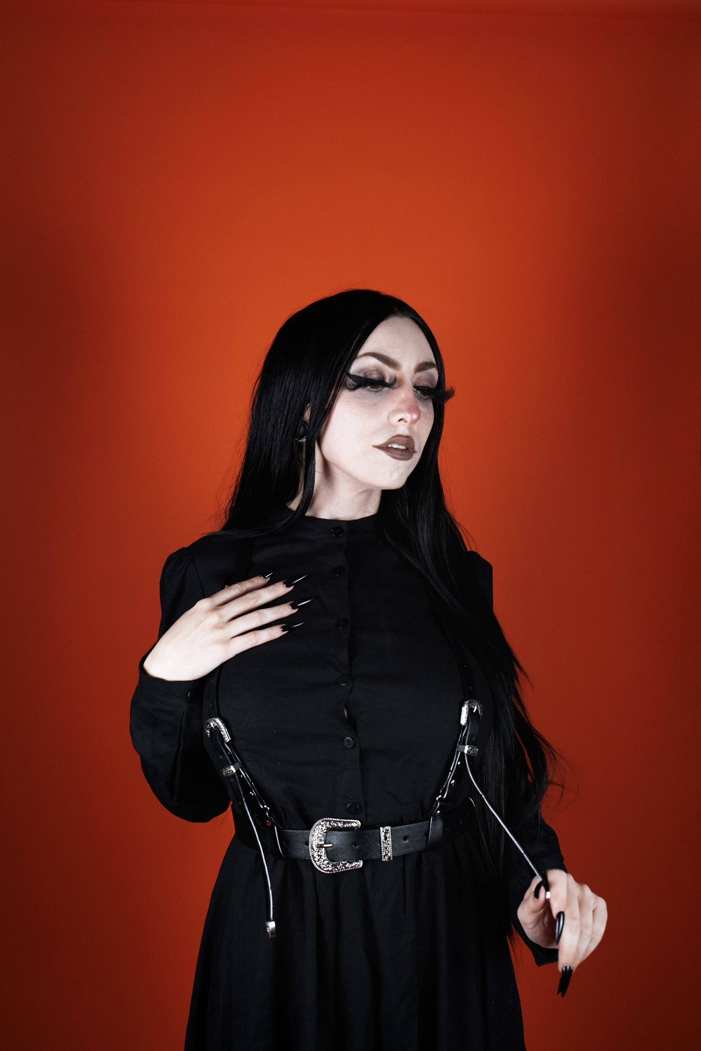 The ‘Midnight Rider’ Western Goth Harness