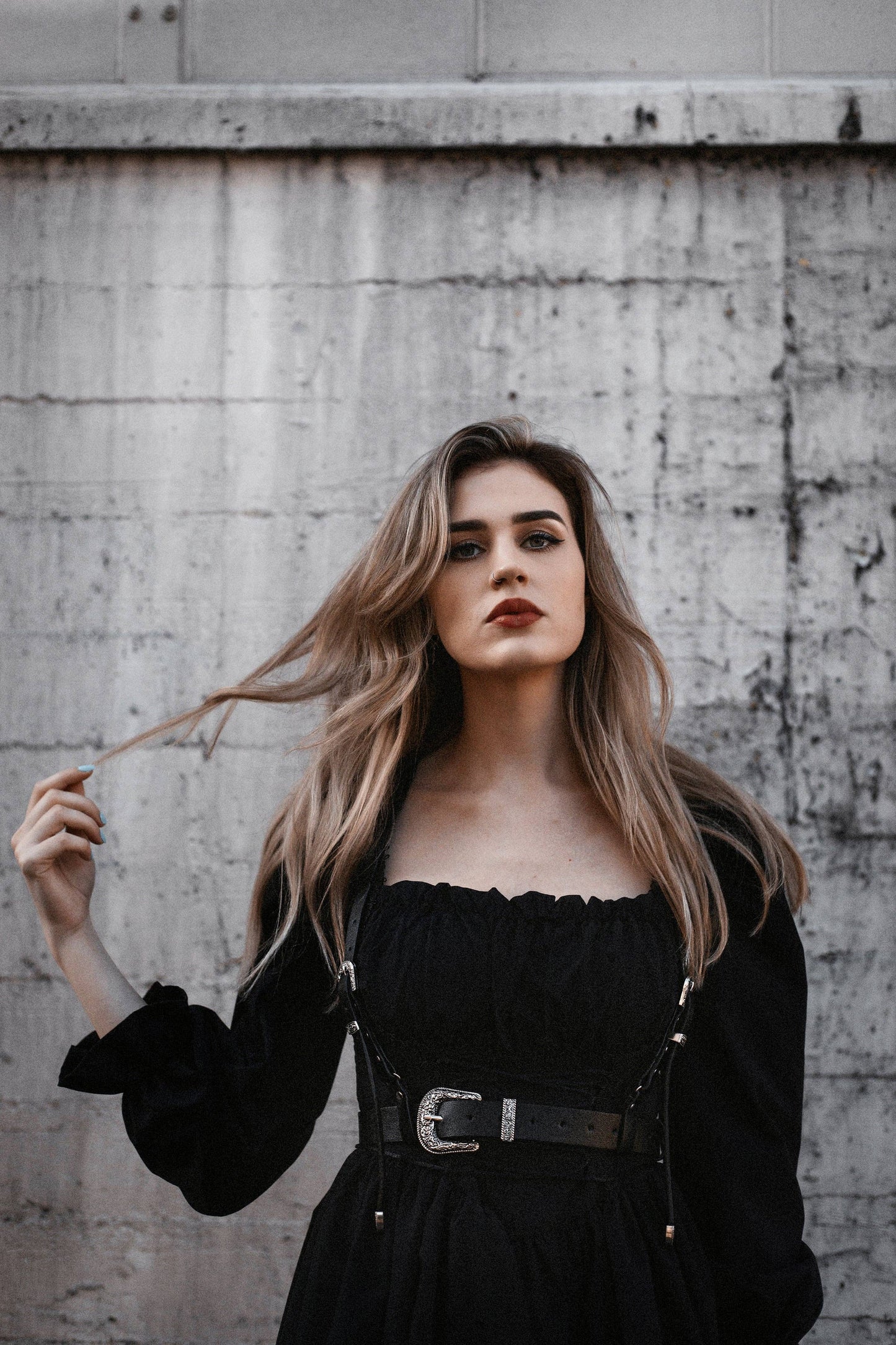 The ‘Midnight Rider’ Western Goth Harness