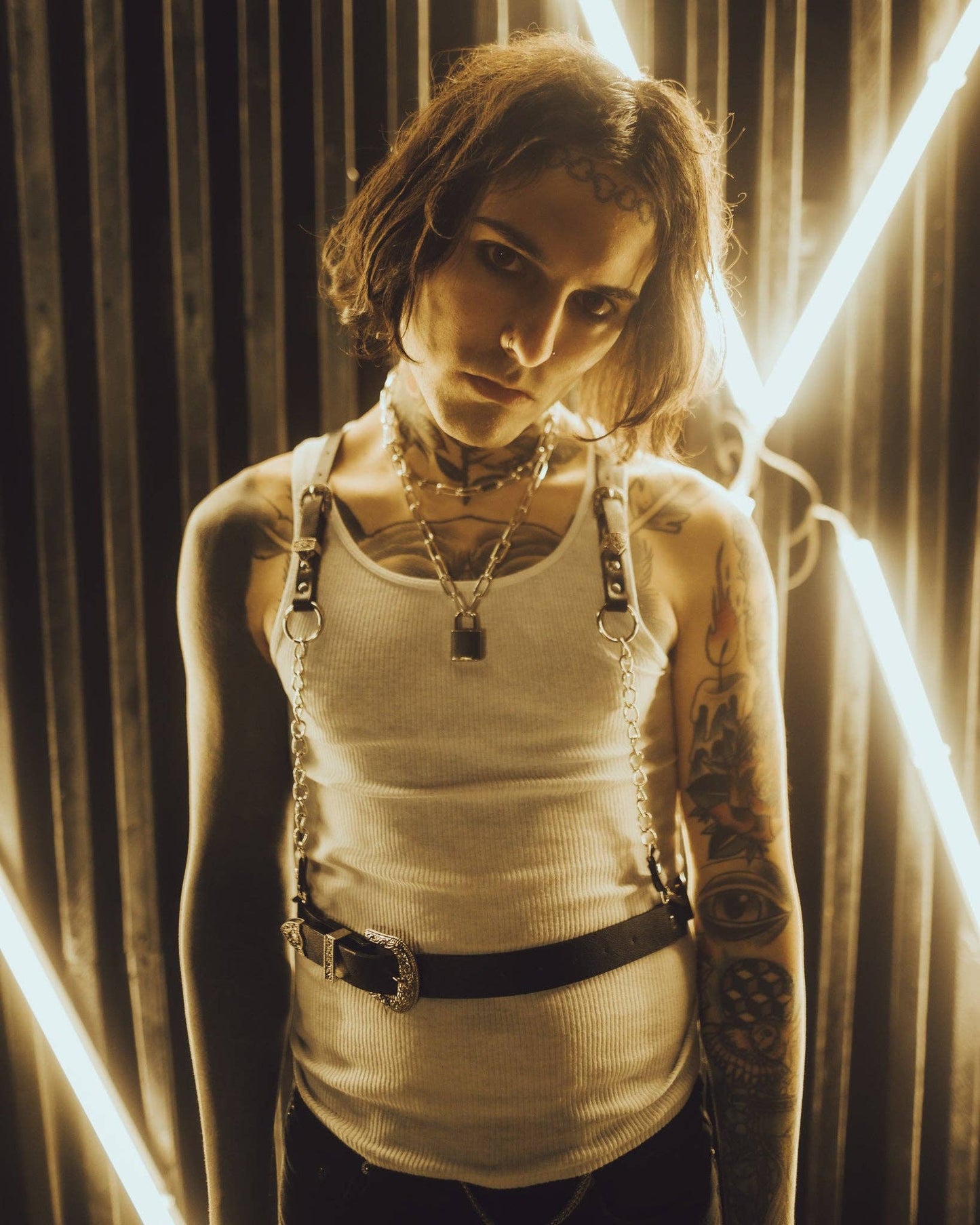 The ‘Sharpshooter’ Western Goth Chain Harness