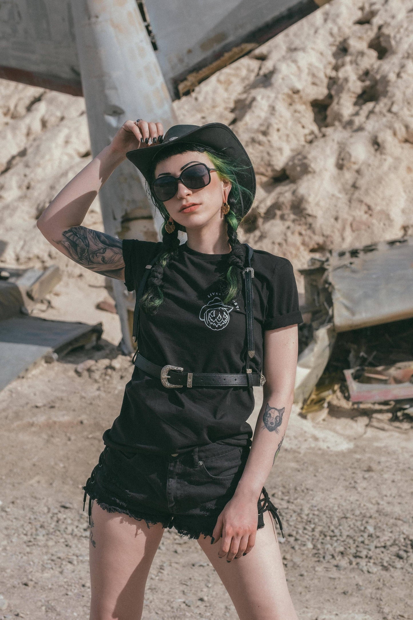 The ‘Midnight Rider’ Western Goth Harness