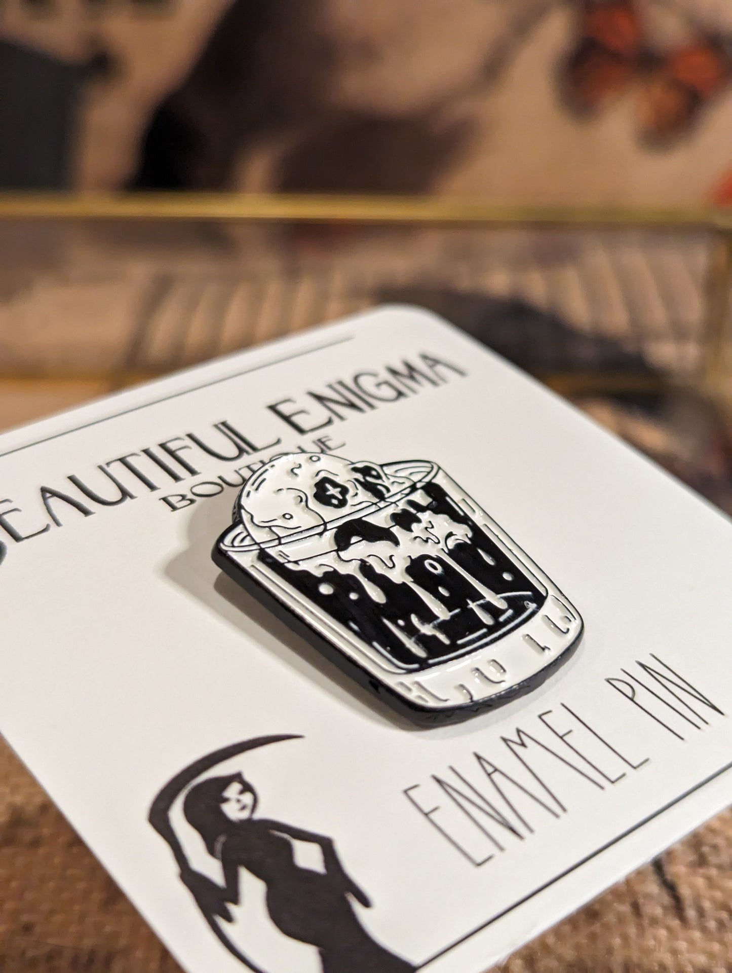 GRIM AND TONIC - ENAMEL PIN