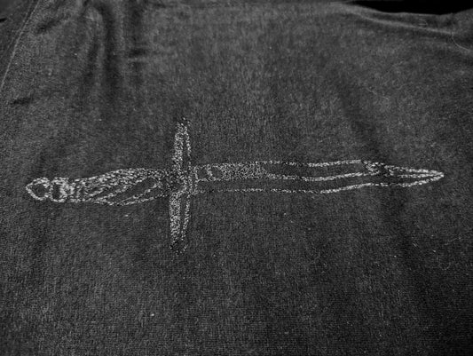 Black glitter on black - Dagger T-Shirt