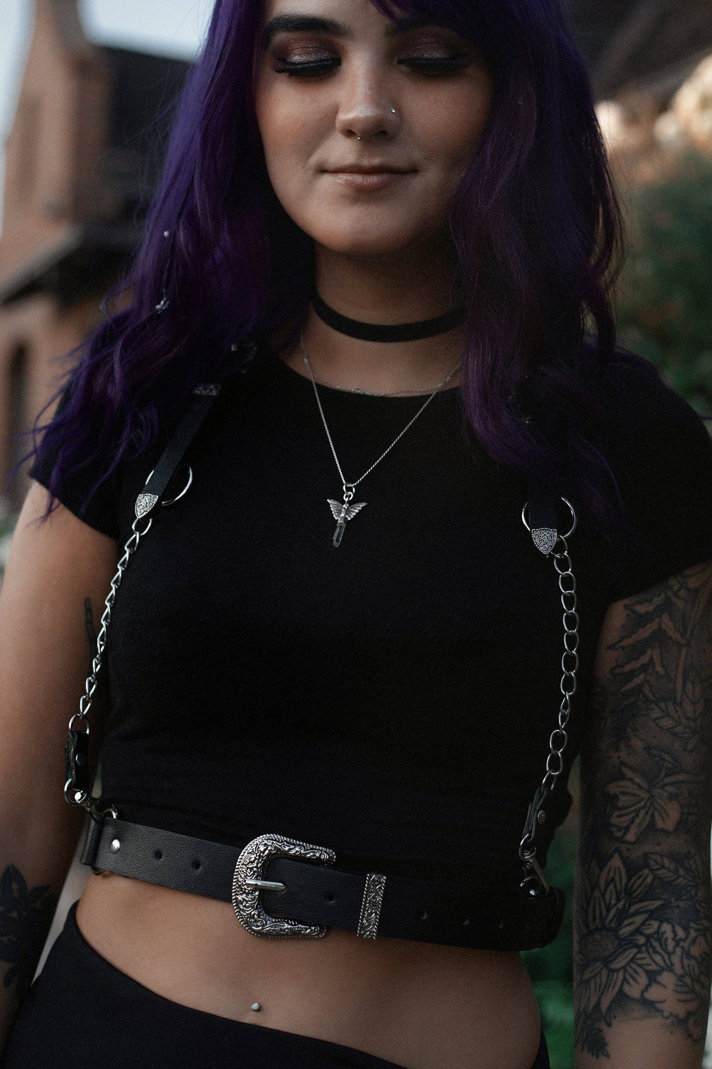 The ‘Sharpshooter’ Western Goth Chain Harness