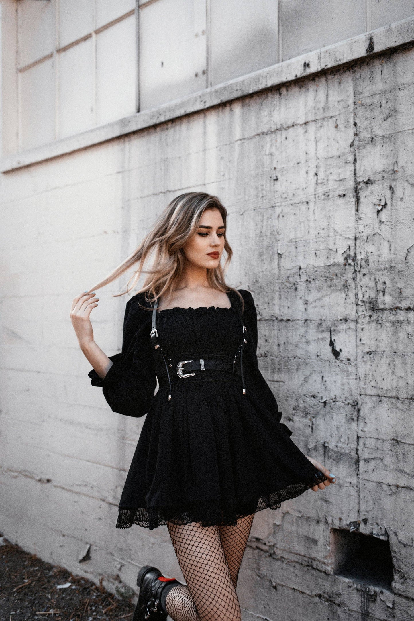 The ‘Midnight Rider’ Western Goth Harness