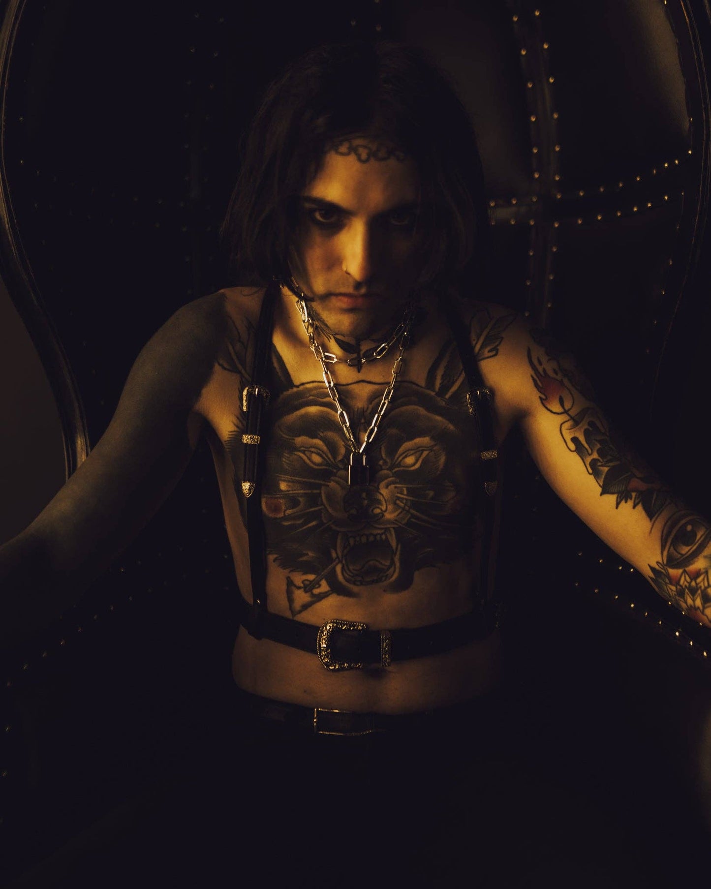 The ‘Midnight Rider’ Western Goth Harness