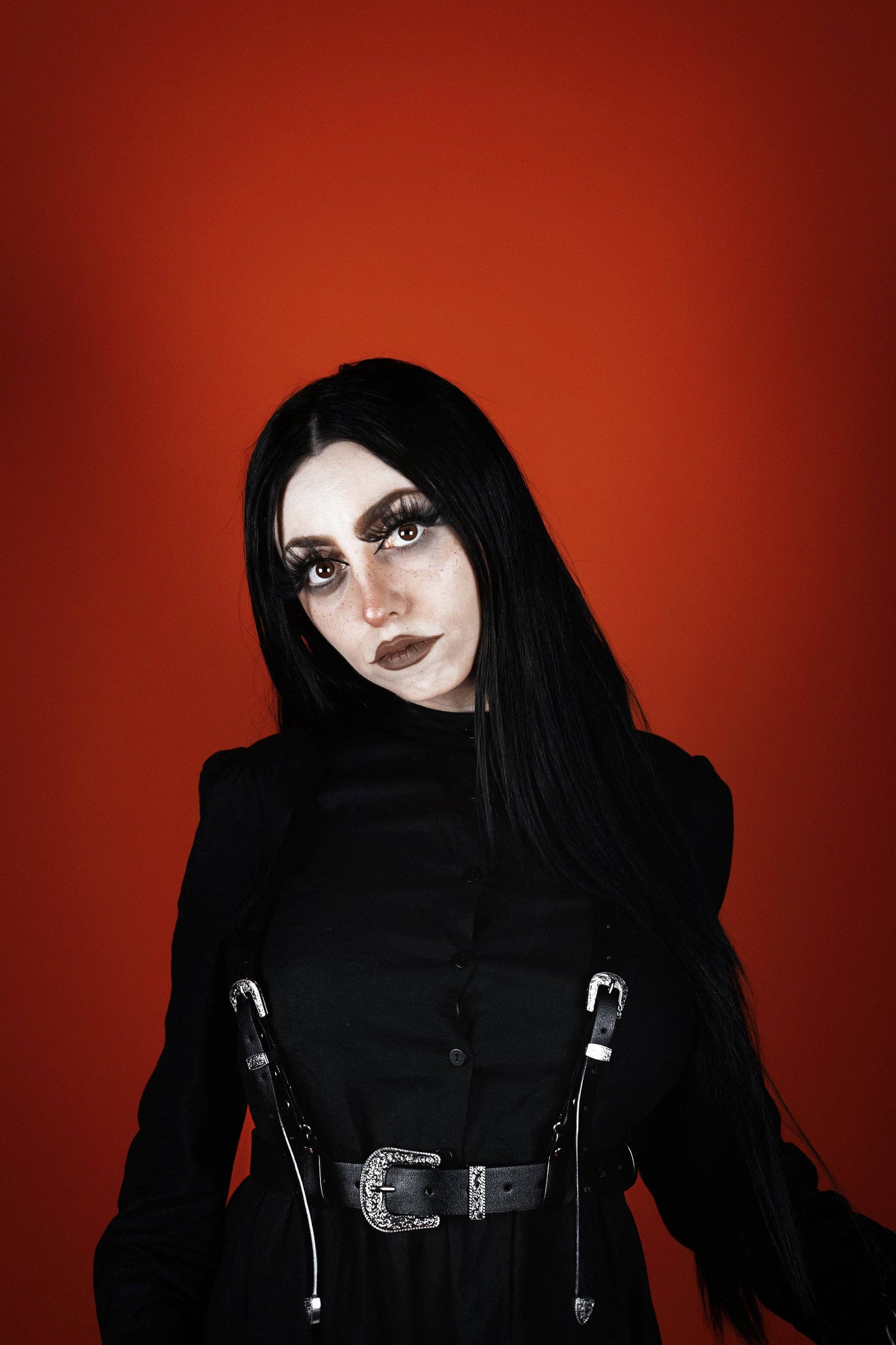 The ‘Midnight Rider’ Western Goth Harness