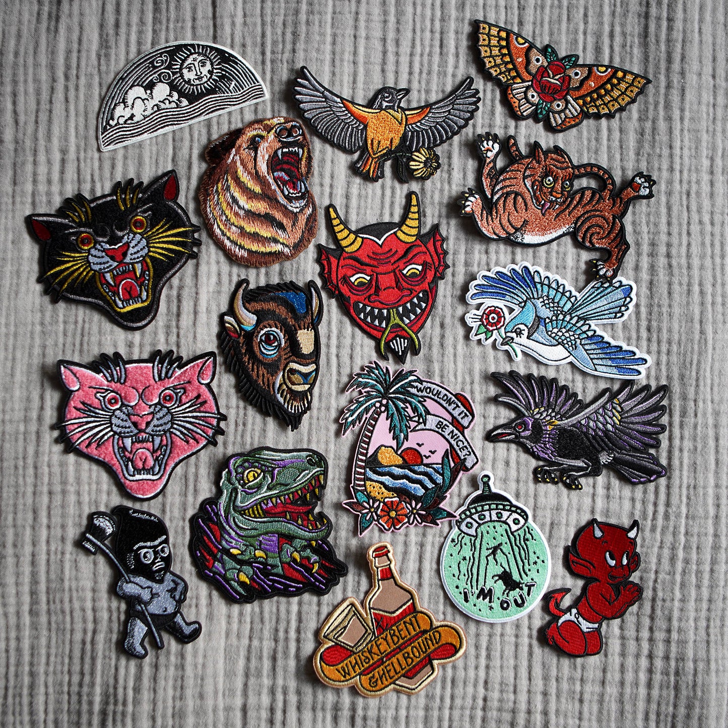 Black Panther Chenille Patch